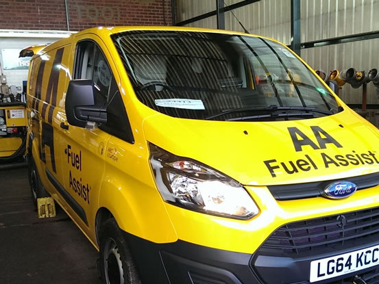 AA breakdown and Battery Assist vans