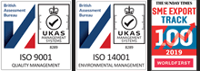 ISO 9001 & 14001 certification logo